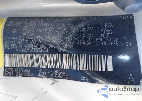 2005 Lexus Rx 330 from USA, damaged, VIN 2T2GA31U45C023434